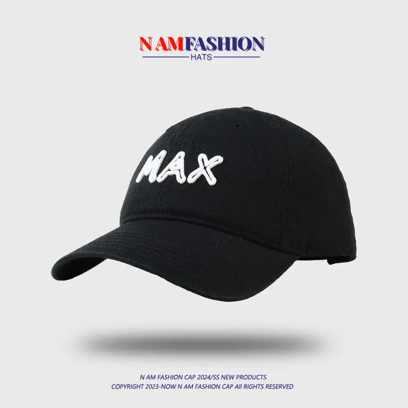 White Max Embroidered Baseball Cap for Men - Image 11