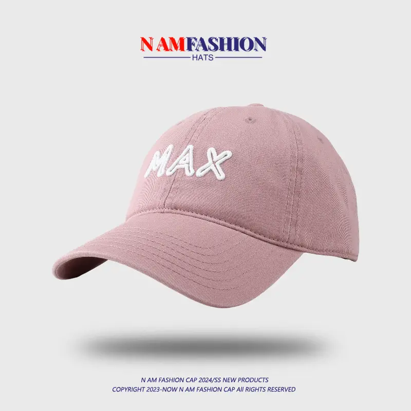 White Max Embroidered Baseball Cap for Men — feature 15