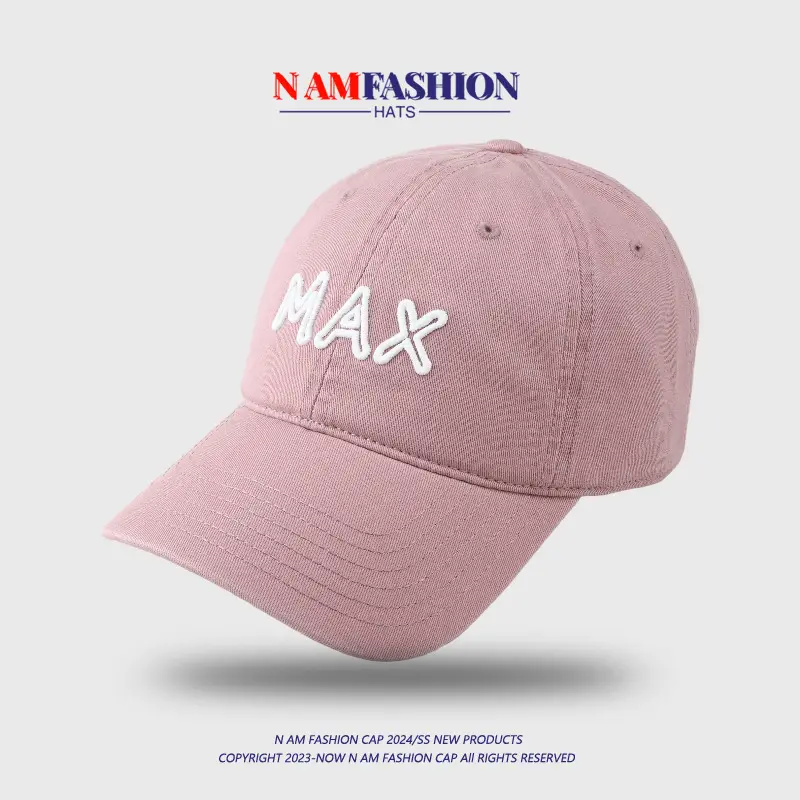 White Max Embroidered Baseball Cap for Men — feature 9