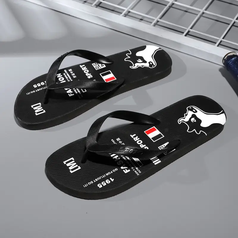 Wholesale Men's Clip Feet Home Flip Flops Summer New Style Outfit Trendy Non-Slip Soft Bottom Deodorant Slippers Beach Shoes - Image 6