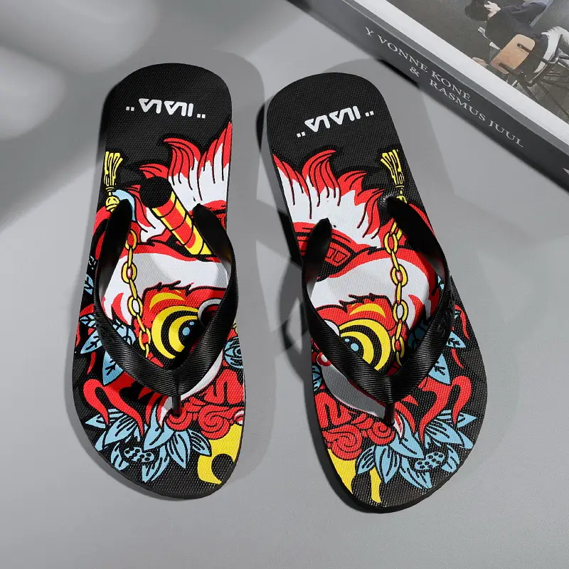 Wholesale Men's Clip Feet Home Flip Flops Summer New Style Outfit Trendy Non-Slip Soft Bottom Deodorant Slippers Beach Shoes - Image 8