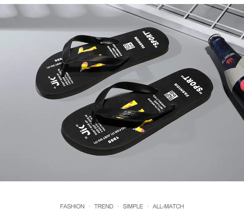 Wholesale Men's Clip Feet Home Flip Flops Summer New Style Outfit Trendy Non-Slip Soft Bottom Deodorant Slippers Beach Shoes — feature 13