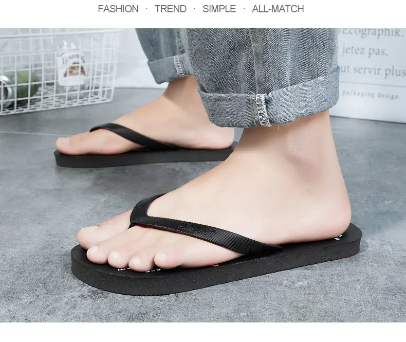 Wholesale Men's Clip Feet Home Flip Flops Summer New Style Outfit Trendy Non-Slip Soft Bottom Deodorant Slippers Beach Shoes — feature 16