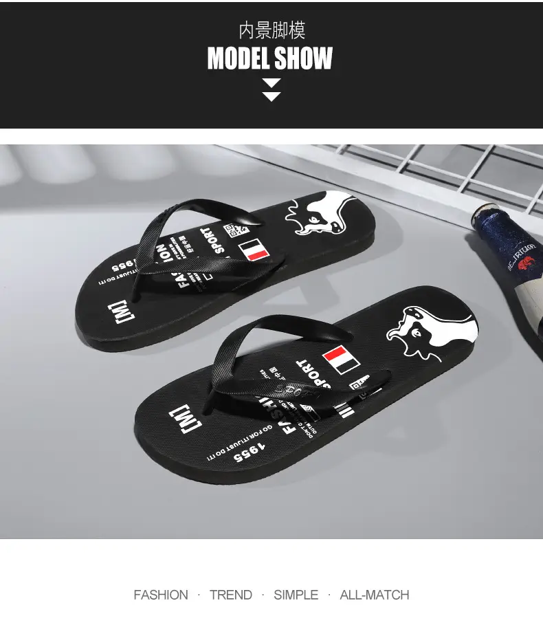Wholesale Men's Clip Feet Home Flip Flops Summer New Style Outfit Trendy Non-Slip Soft Bottom Deodorant Slippers Beach Shoes — feature 8