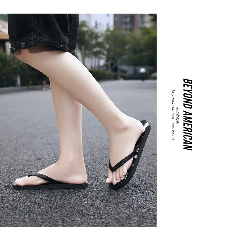Wholesale Men's Clip Feet Home Flip Flops Summer New Style Outfit Trendy Non-Slip Soft Bottom Deodorant Slippers Beach Shoes — feature 9