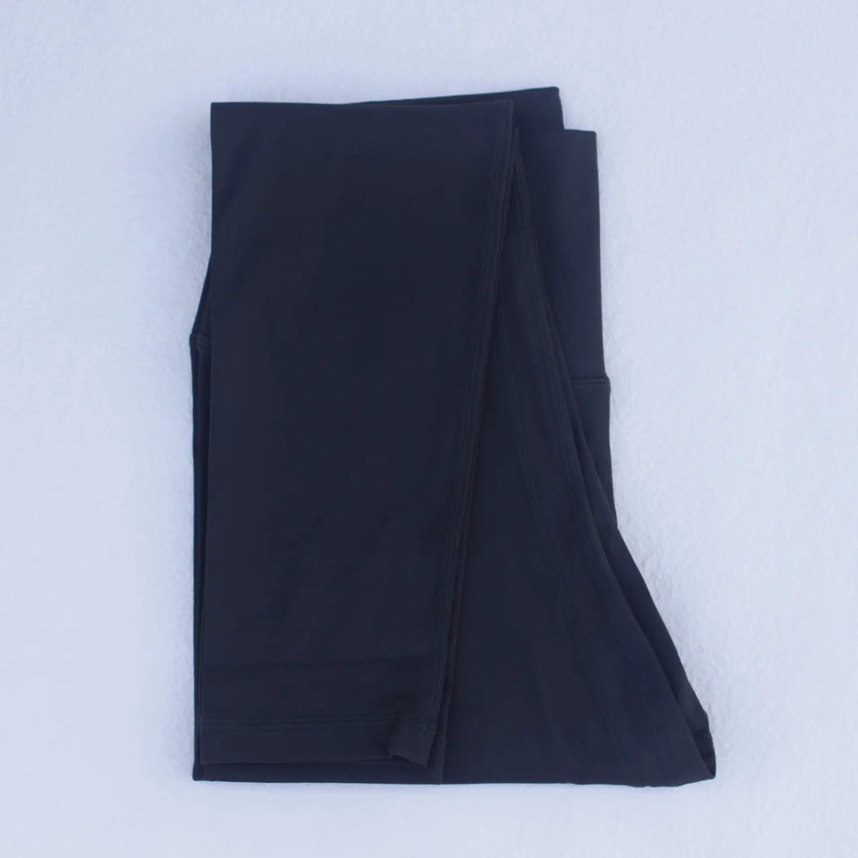 Women Navy High Waist Yoga Leggings Cropped Fit