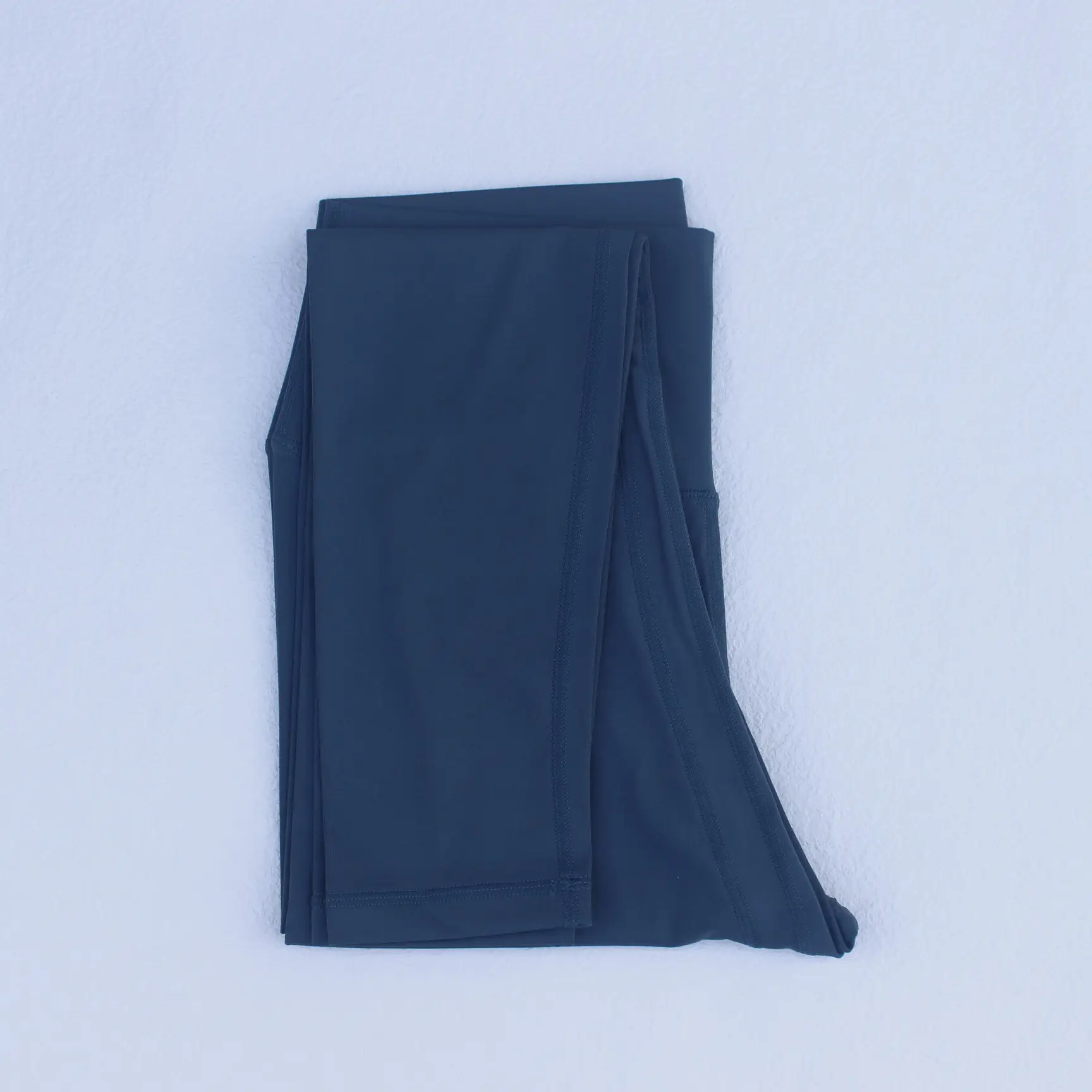 Women Navy High Waist Yoga Leggings Cropped Fit