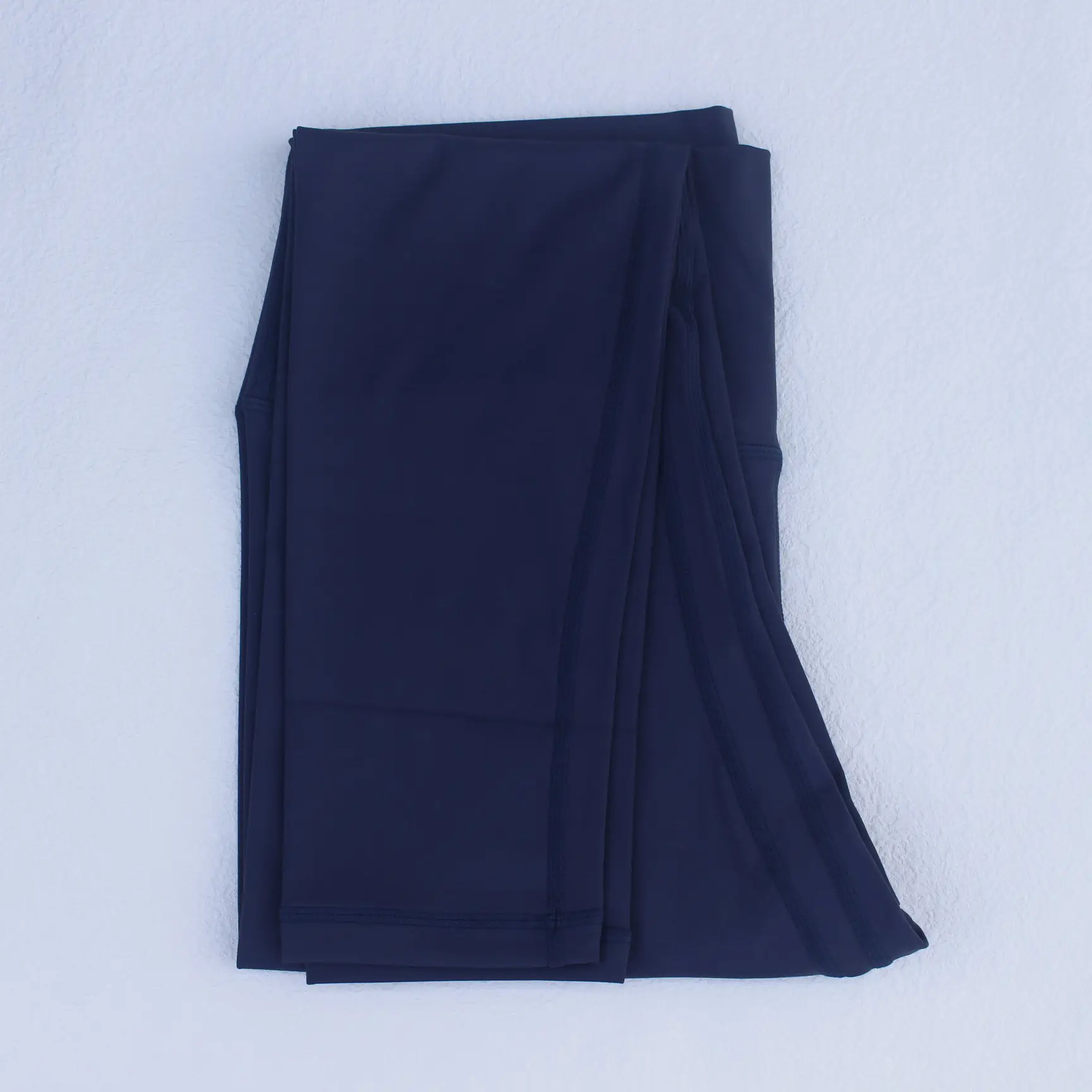 Women Navy High Waist Yoga Leggings Cropped Fit
