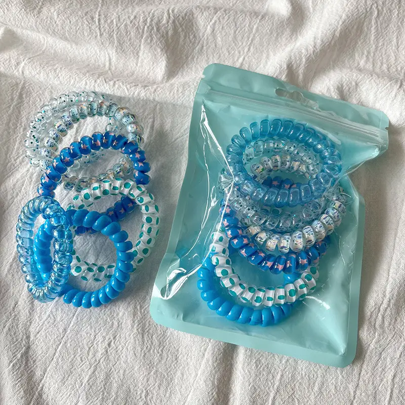 Turquoise Beaded Hair Bands for Women High Elastic — feature 10
