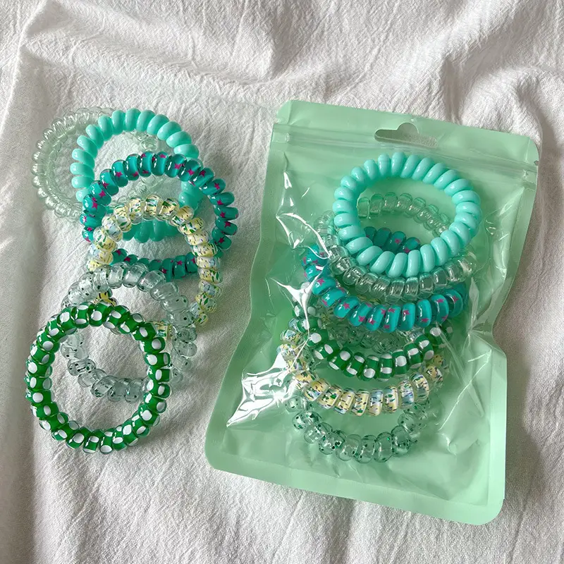 Turquoise Beaded Hair Bands for Women High Elastic — feature 9