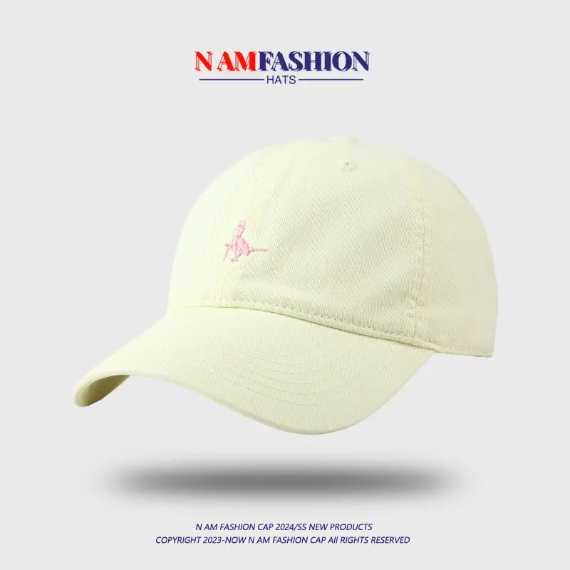 Pink Embroidered Baseball Cap for Women Plus Size — feature 3