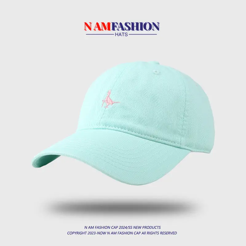 Pink Embroidered Baseball Cap for Women Plus Size — feature 6