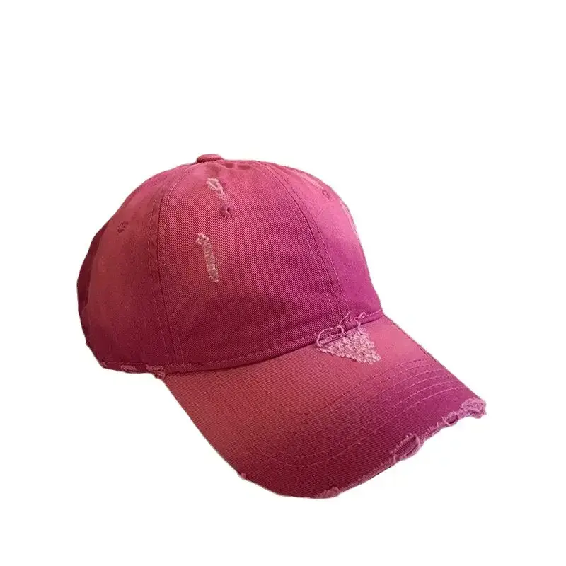 Korean Style Ripped Baseball Cap for Women - Image 11