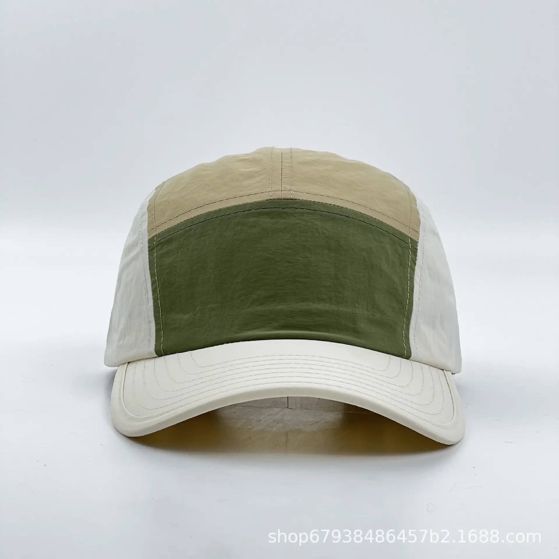 Women's Green Beige Baseball Cap Summer Sun Hat - Image 6