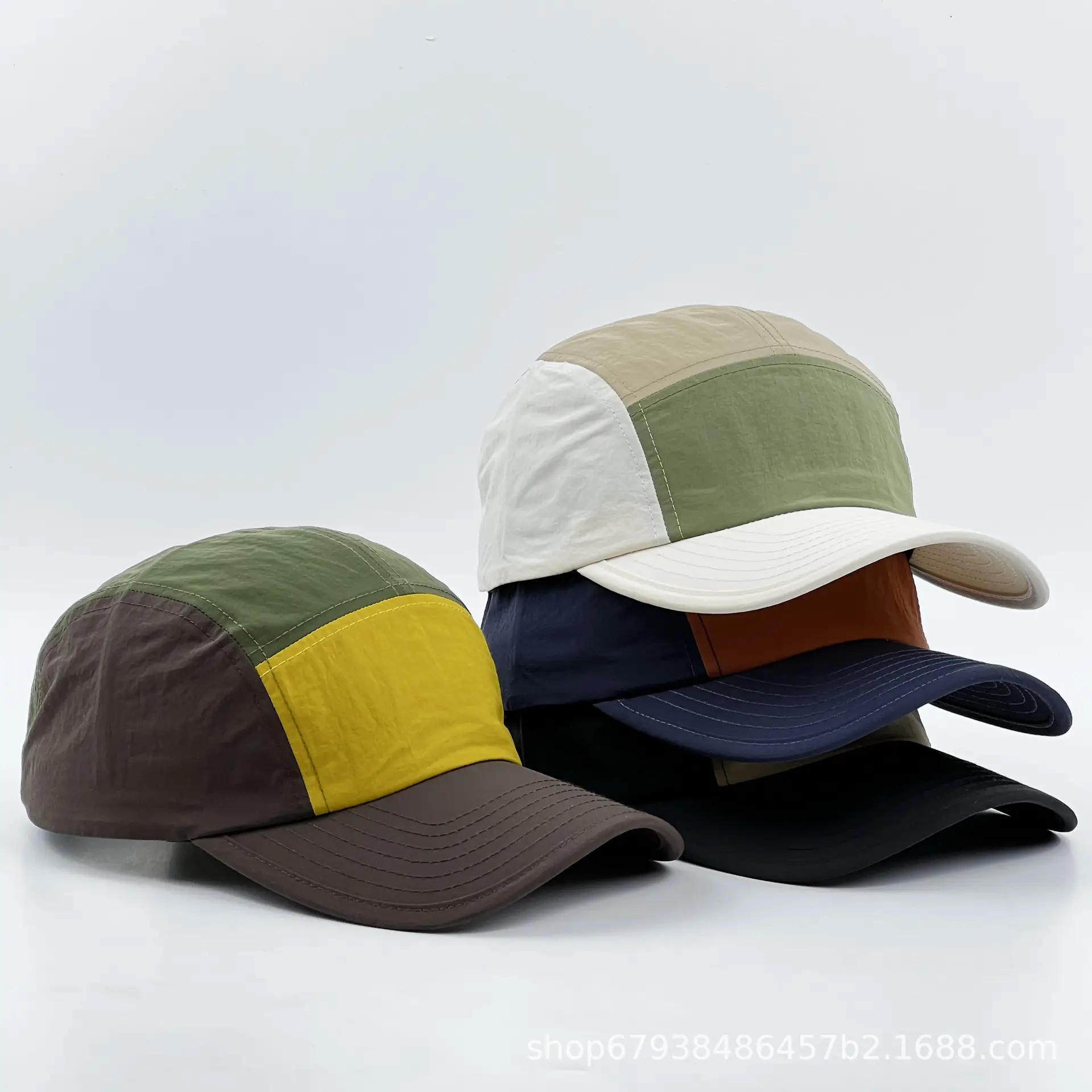 Women's Green Beige Baseball Cap Summer Sun Hat — feature 2
