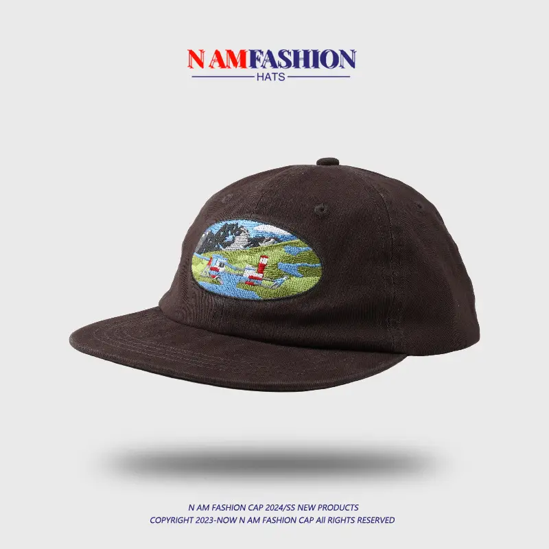 Pink Korean Style Peaked Cap with Sun View Embroidery — feature 3