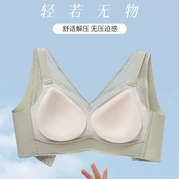 986 Original French Lace Push Up Bra Women's Anti-Sagging Breathable - Image 6