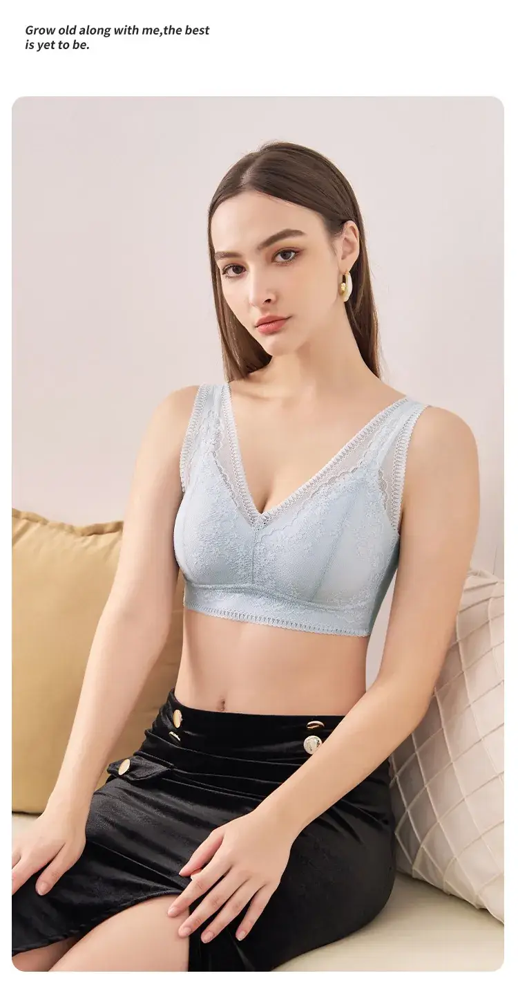 986 Original French Lace Push Up Bra Women's Anti-Sagging Breathable — feature 12