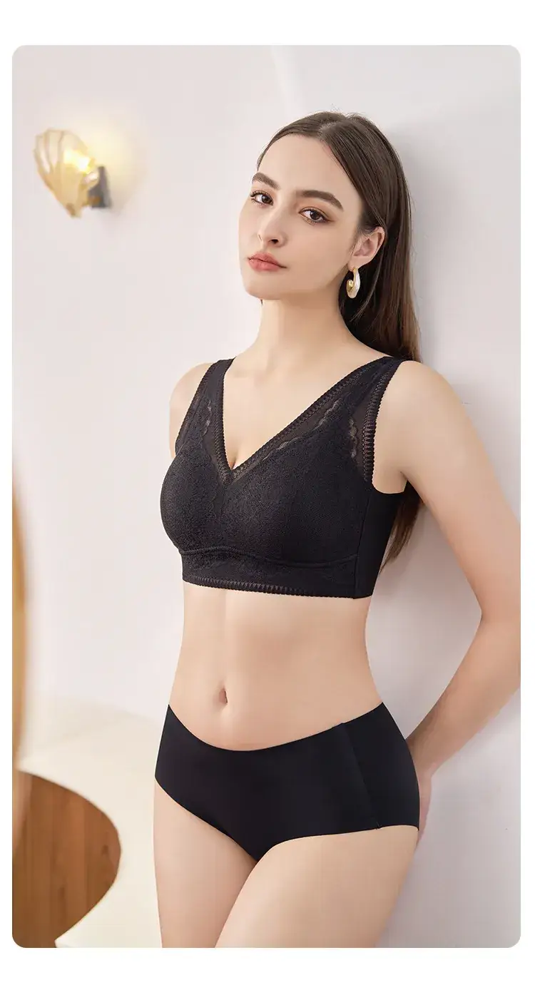 986 Original French Lace Push Up Bra Women's Anti-Sagging Breathable — feature 15