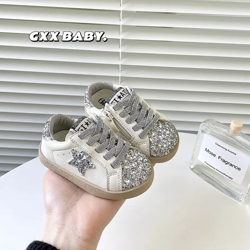 Baby Sneakers White Black Star 1-2Yrs Non-Slip — feature 17