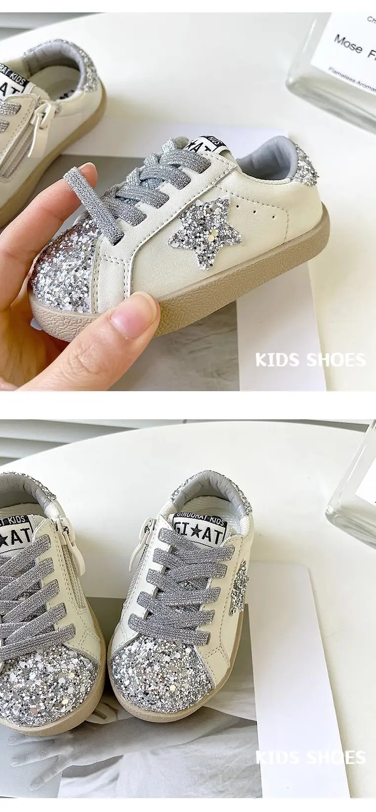 Baby Sneakers White Black Star 1-2Yrs Non-Slip — feature 44