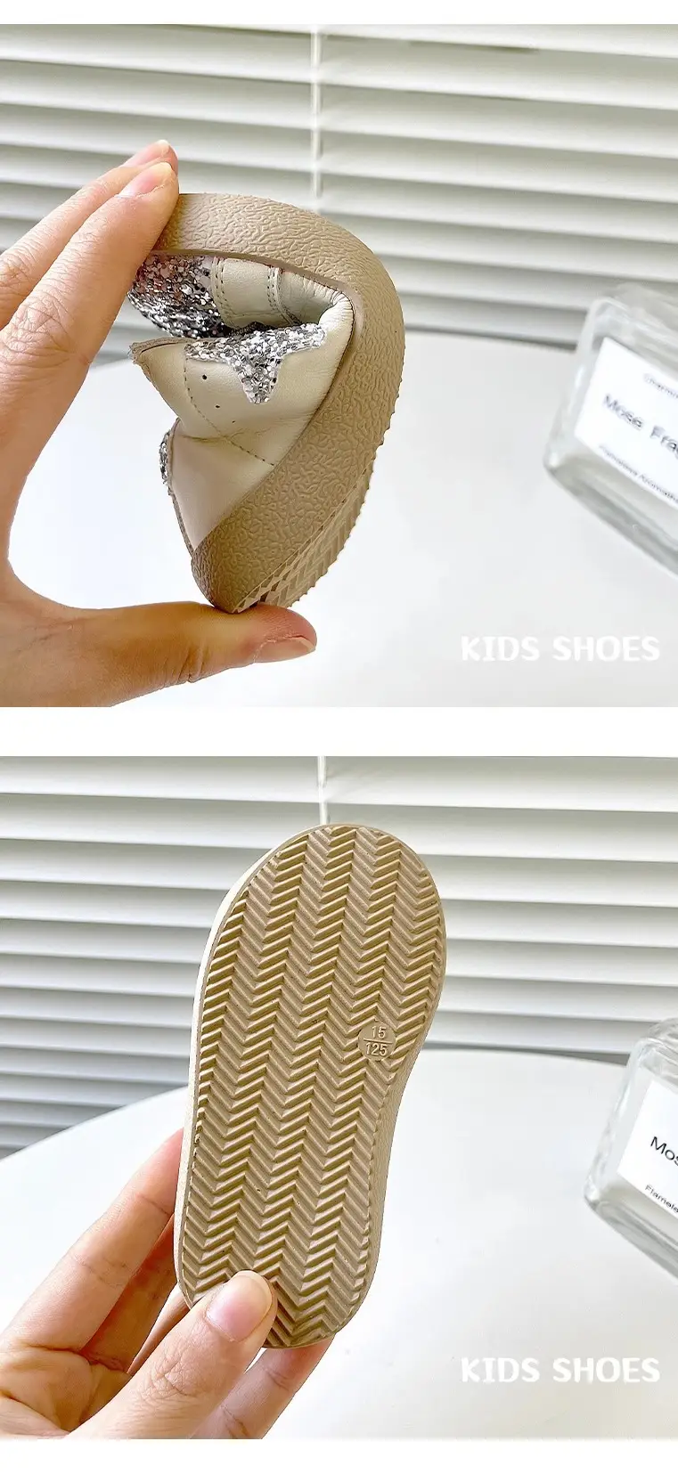 Baby Sneakers White Black Star 1-2Yrs Non-Slip — feature 45