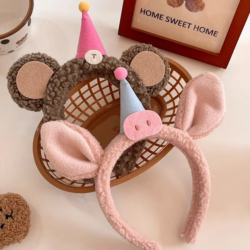 Cute Unicorn Hair Band with Cone Toy for Girls