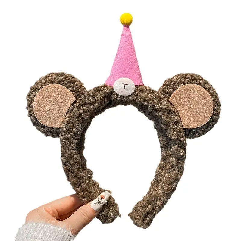 Cute Unicorn Hair Band with Cone Toy for Girls