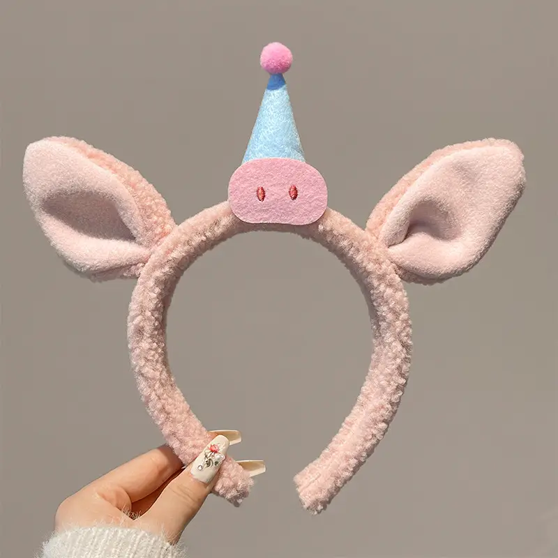 Cute Unicorn Hair Band with Cone Toy for Girls