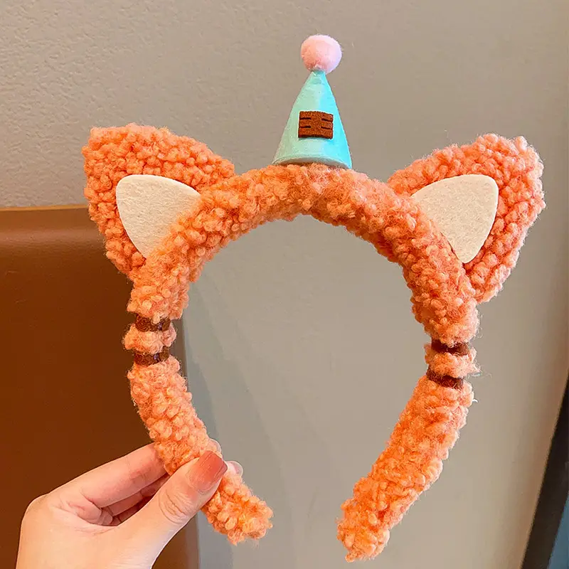 Cute Unicorn Hair Band with Cone Toy for Girls