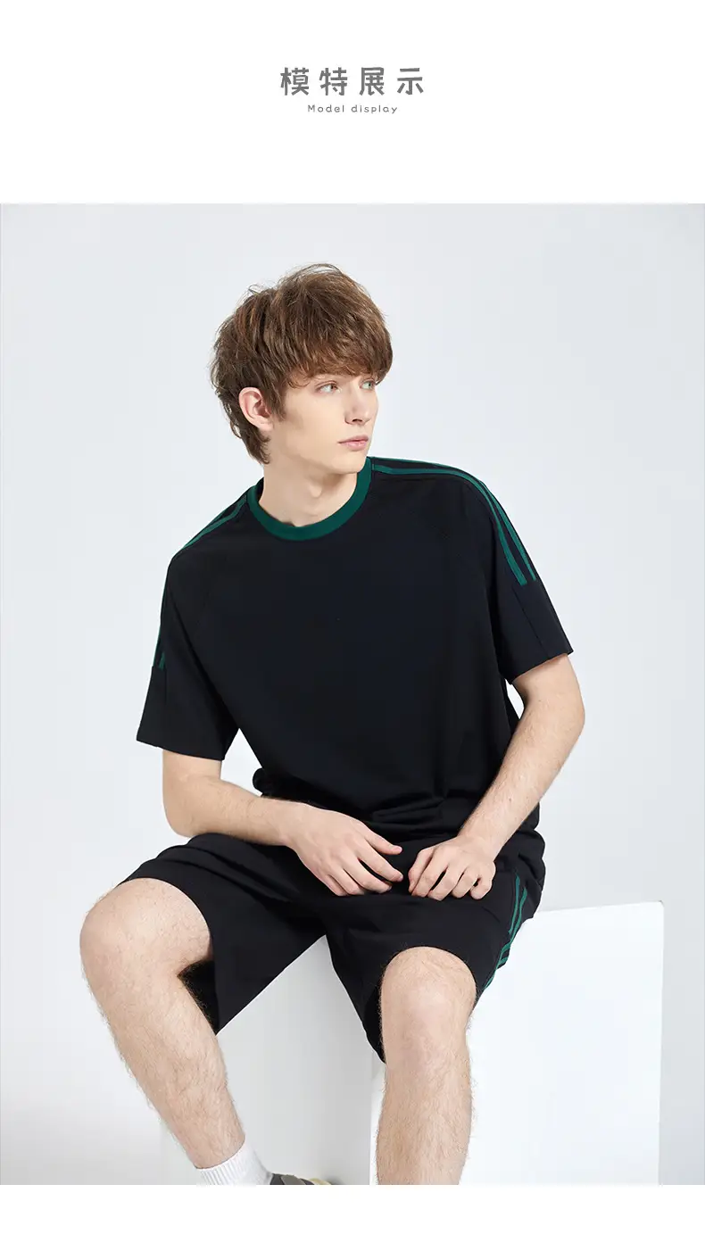 Dengjue Men's T-Shirt Brown White Green Black — feature 12