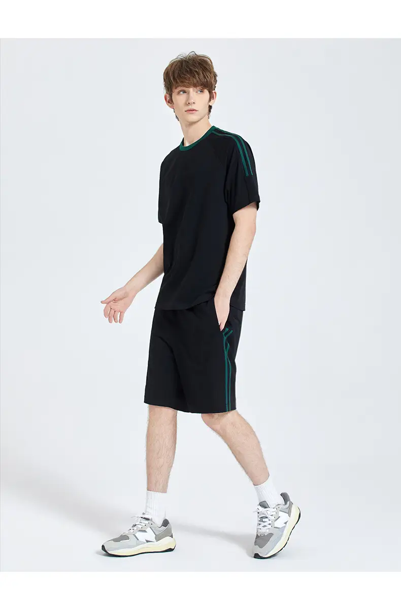Dengjue Men's T-Shirt Brown White Green Black — feature 15