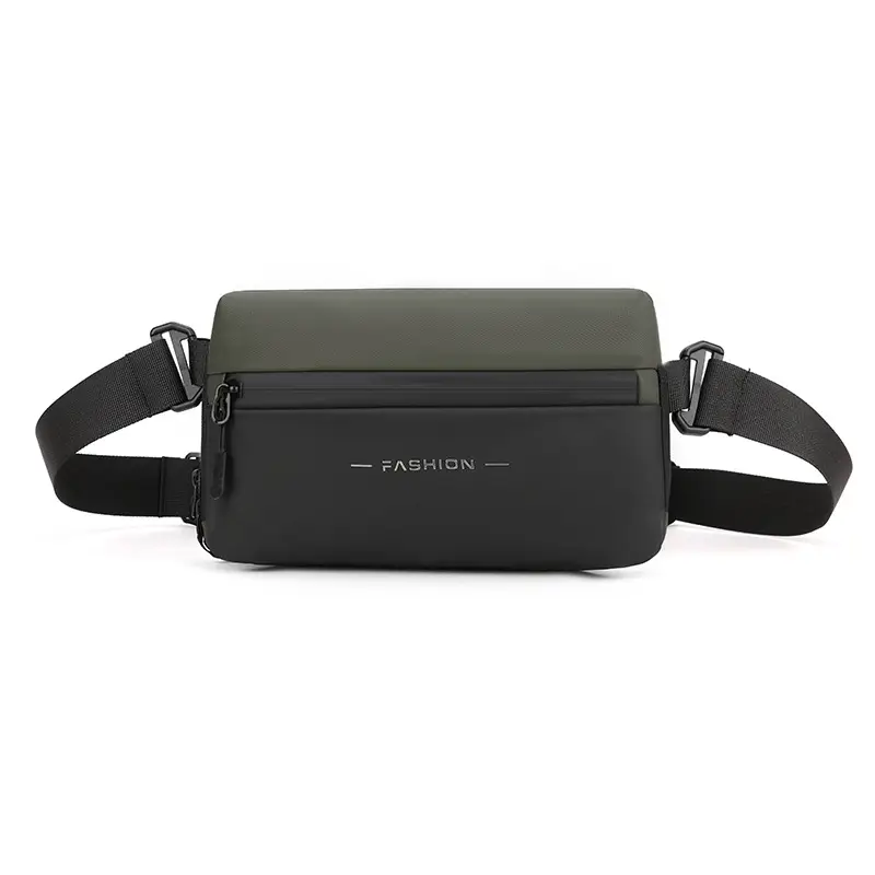 Men's Black Waterproof Crossbody Chest Bag - Image 6