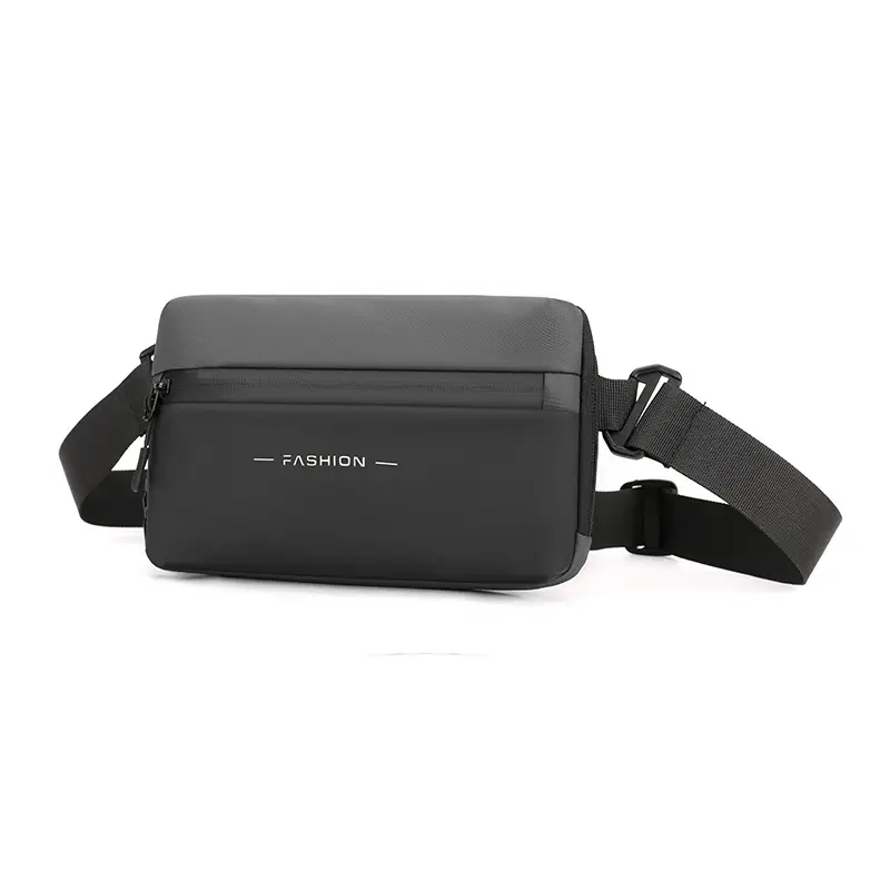 Men's Black Waterproof Crossbody Chest Bag — feature 16