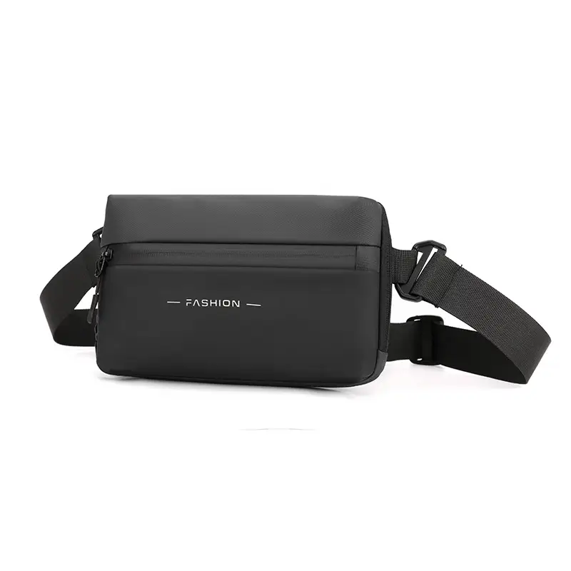 Men's Black Waterproof Crossbody Chest Bag — feature 19