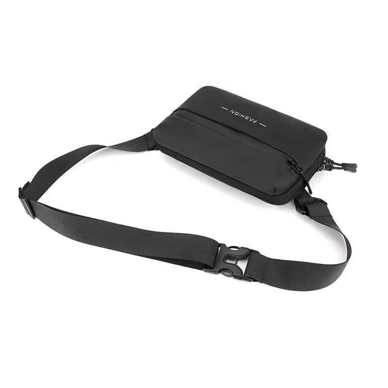 Men's Black Waterproof Crossbody Chest Bag — feature 23