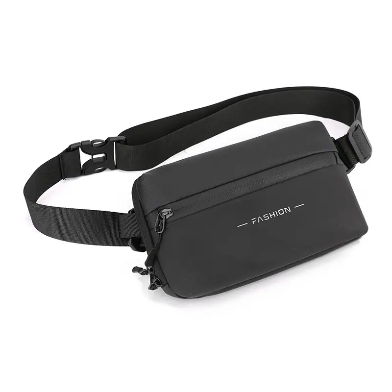 Men's Black Waterproof Crossbody Chest Bag — feature 24