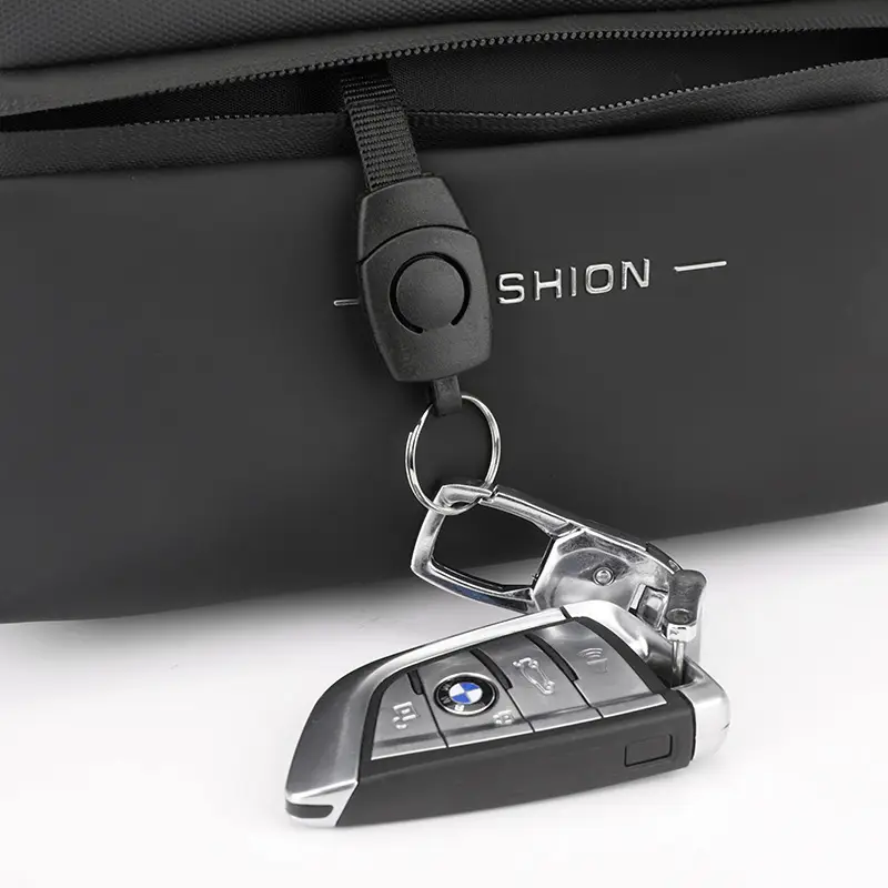 Men's Black Waterproof Crossbody Chest Bag — feature 31