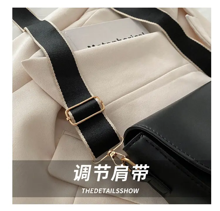Women's Korean Style Saddle Bag with Wide Strap — feature 5