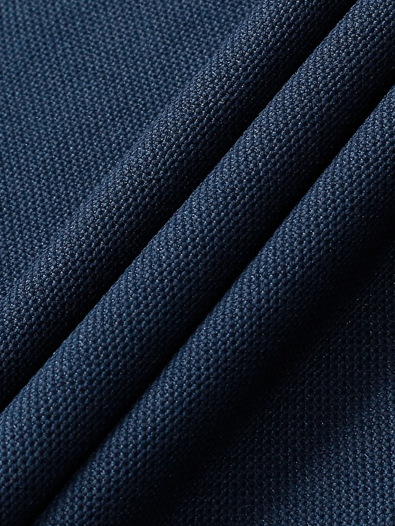 Men Long Sleeve Polo Shirt Blue Black Striped 2024 — feature 6