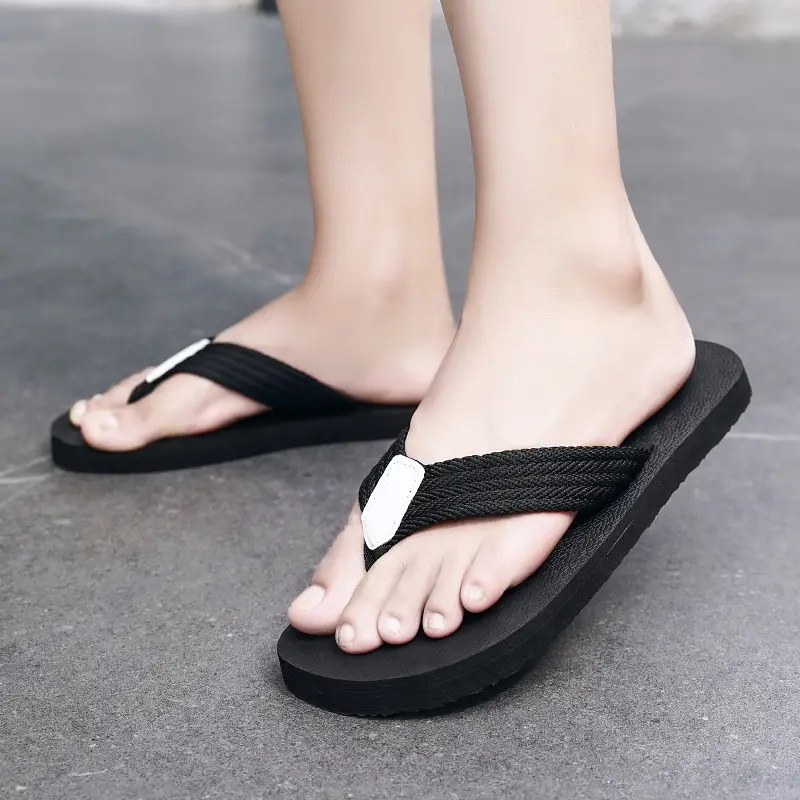2023 Summer new slippers men's foreign trade plus size flip flops men's beach shoes 45 trendy outdoor flip-flops