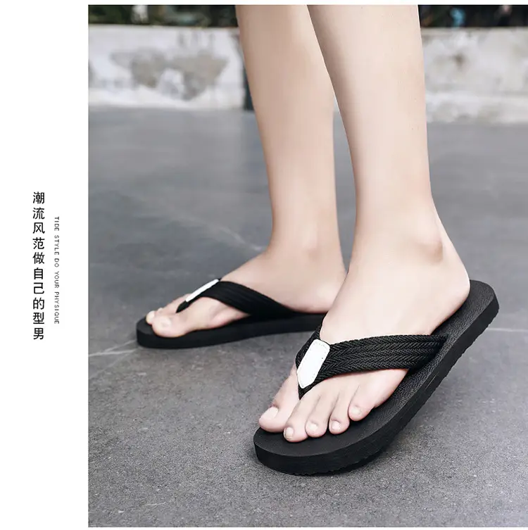 2023 Summer new slippers men's foreign trade plus size flip flops men's beach shoes 45 trendy outdoor flip-flops — feature 10