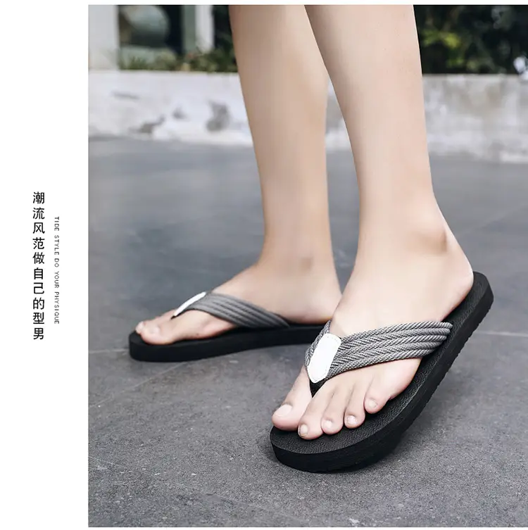 2023 Summer new slippers men's foreign trade plus size flip flops men's beach shoes 45 trendy outdoor flip-flops — feature 16