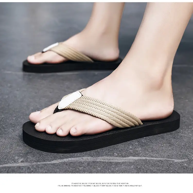 2023 Summer new slippers men's foreign trade plus size flip flops men's beach shoes 45 trendy outdoor flip-flops — feature 23