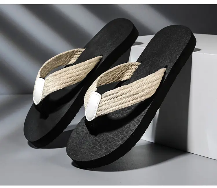 2023 Summer new slippers men's foreign trade plus size flip flops men's beach shoes 45 trendy outdoor flip-flops — feature 25