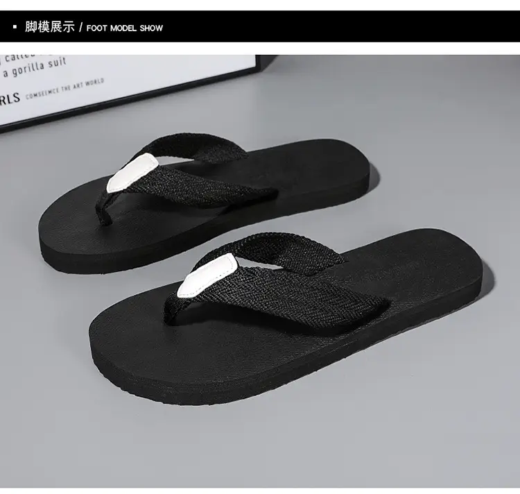 2023 Summer new slippers men's foreign trade plus size flip flops men's beach shoes 45 trendy outdoor flip-flops — feature 9