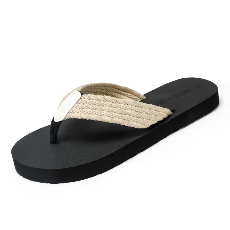 2023 Summer new slippers men's foreign trade plus size flip flops men's beach shoes 45 trendy outdoor flip-flops