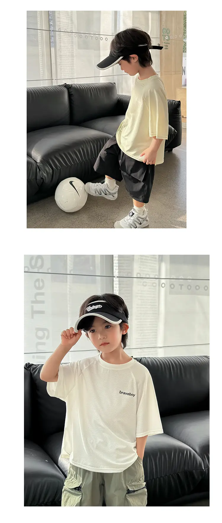 Haima Boys 2026 Summer Cool Grey Shorts T-Shirt Set — feature 18