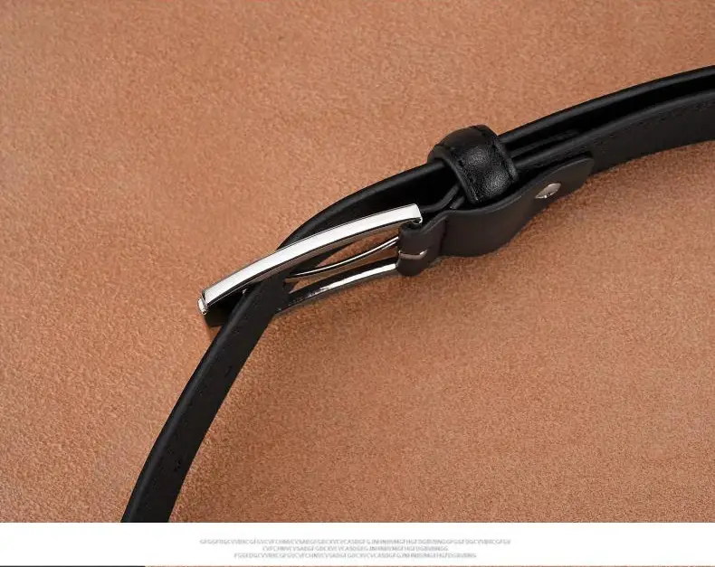 Men's Black Leather Belt with Silver Buckle 2026 — feature 10