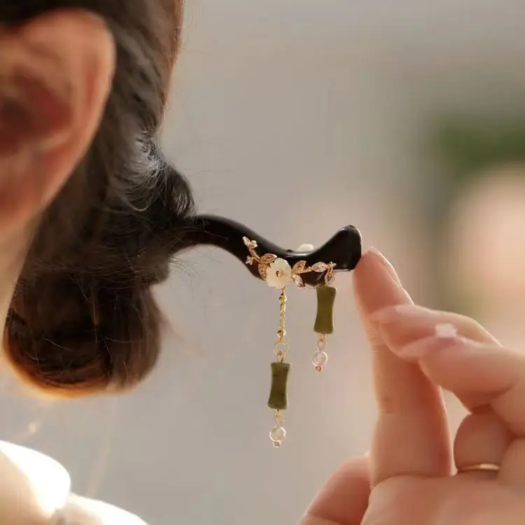 New Chinese Style Tassel Hairpin with Hanfu Design - Image 44